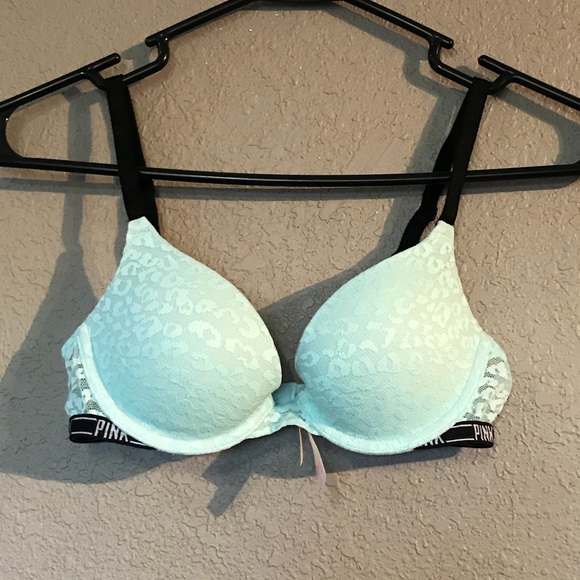 PINK Victoria's Secret Other - Size 32A Blue Cheetah PINK Victoria’s Secret Bra